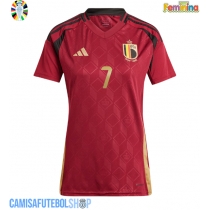Camisa de time de futebol Bélgica Kevin De Bruyne #7 Replicas 1º Equipamento Feminina Europeu 2024 Manga Curta